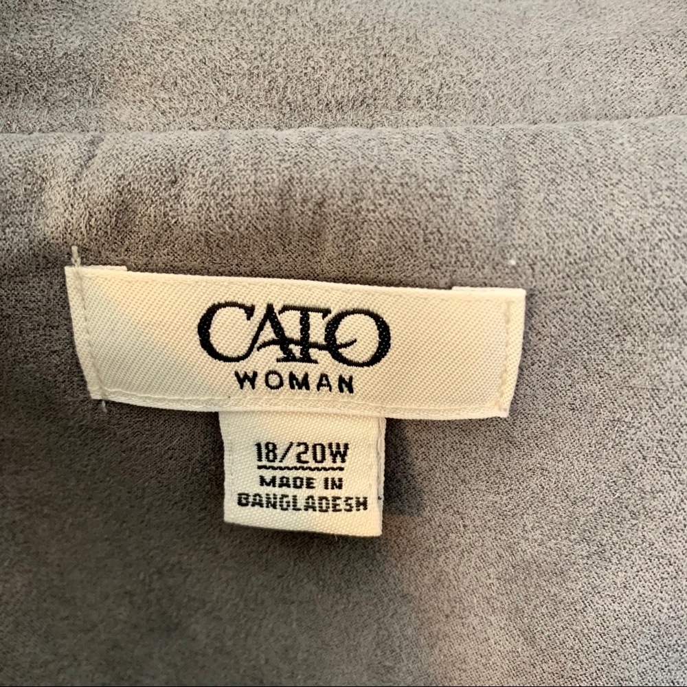 Nice Gray Jacket, Cato, Soft Studded - image 5